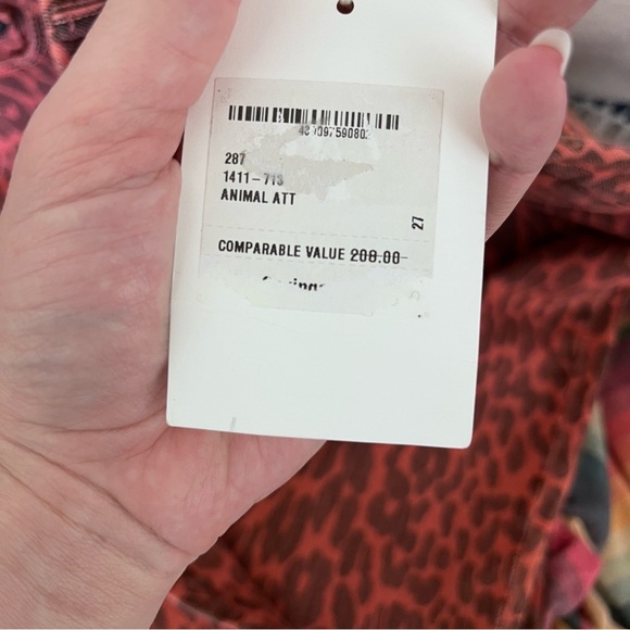 NEW NWT Mother High Waisted Looker Ankle Fray Jeans Animal Attraction - Picture 12 of 14